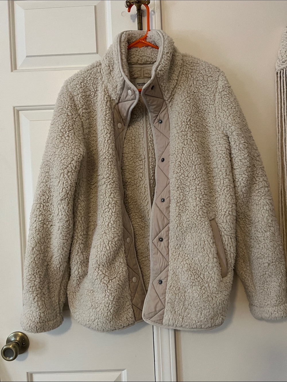 Abercrombie and Fitch Soft Teddy Sherpa Fleece jacket size S